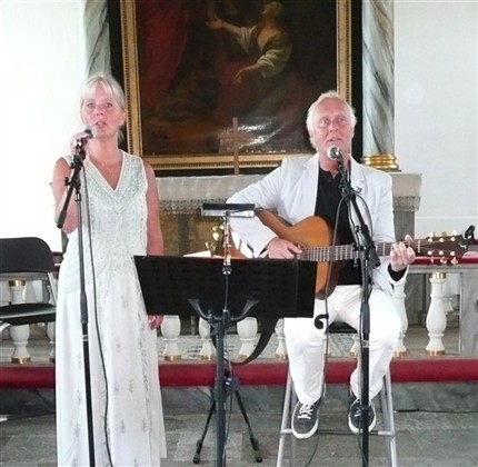 Clas och Christina Weiberg i Breds kyrka